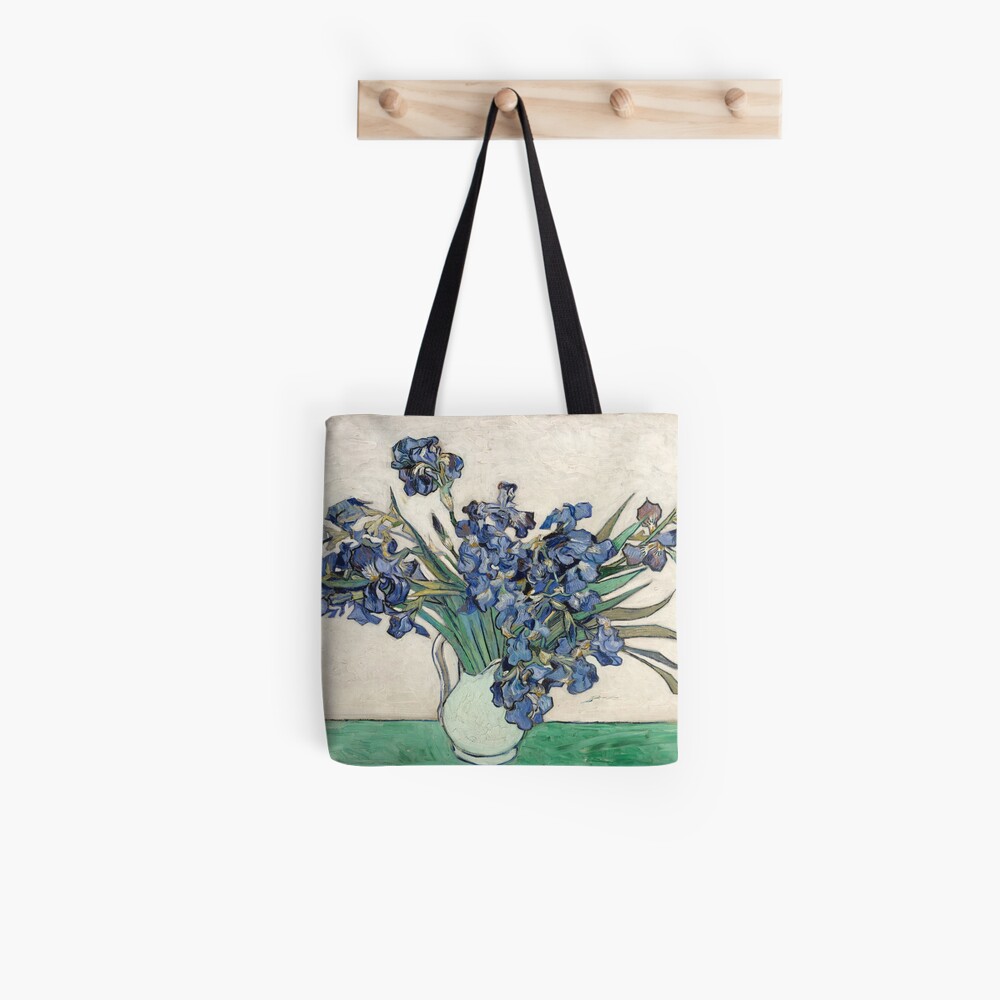 Van Gogh Irises Shoulder Strap Canvas Magazine Tote