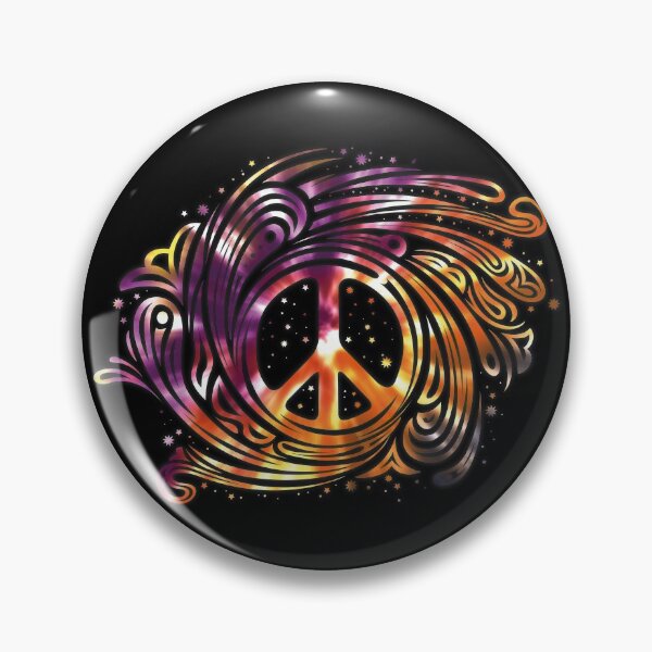 Item preview, Colorful Fancy Peace Sign designed and sold by OmmeDesigns.