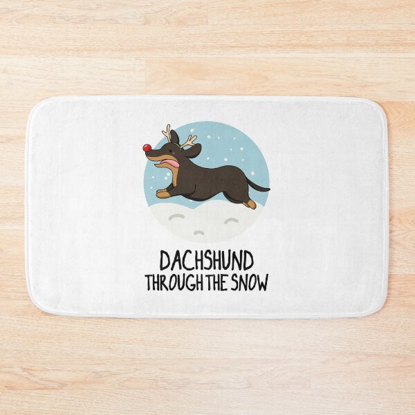 Item preview, Dachshund Through The Snow Funny Christmas Puns  designed and sold by punnybone.