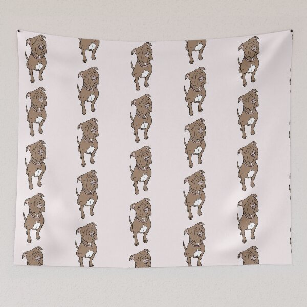 Item preview, brown pitbull  designed and sold by jessicamegan143.