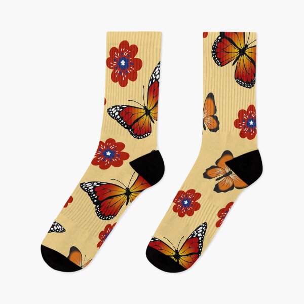 Item preview, Dancing Butterflies and Red Flowers designed and sold by BhavyaBathla.