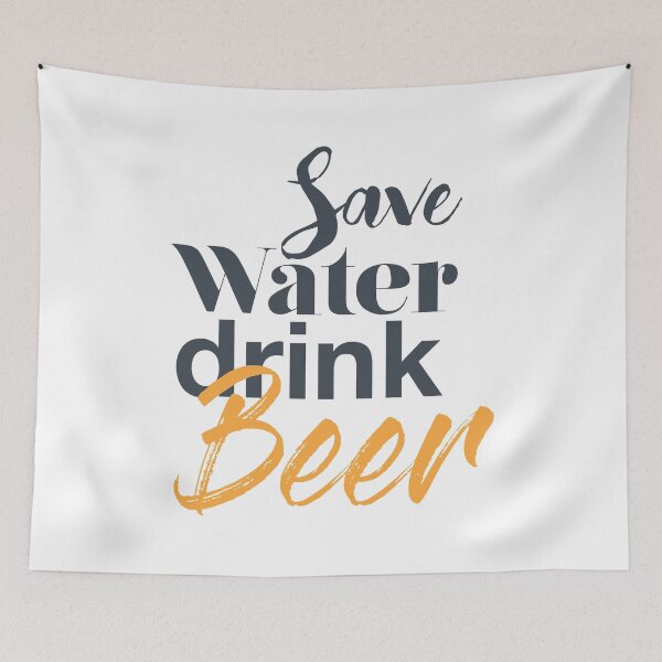Item preview, Trendy, funny, cool, urban graphic design of Save Water Drink Beer designed and sold by theendup.