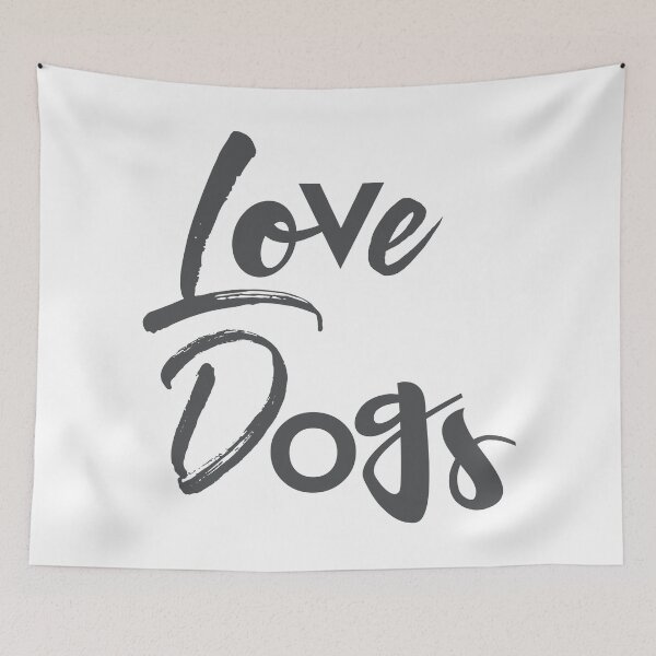 Item preview, Modern, simple, urban, cool graphic design of Love Dogs designed and sold by theendup.