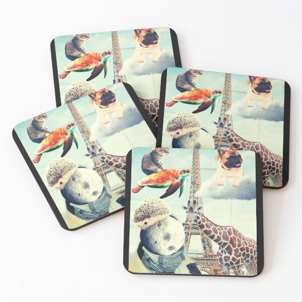 Item preview, Trippy cats in Paris designed and sold by luckyturtles.