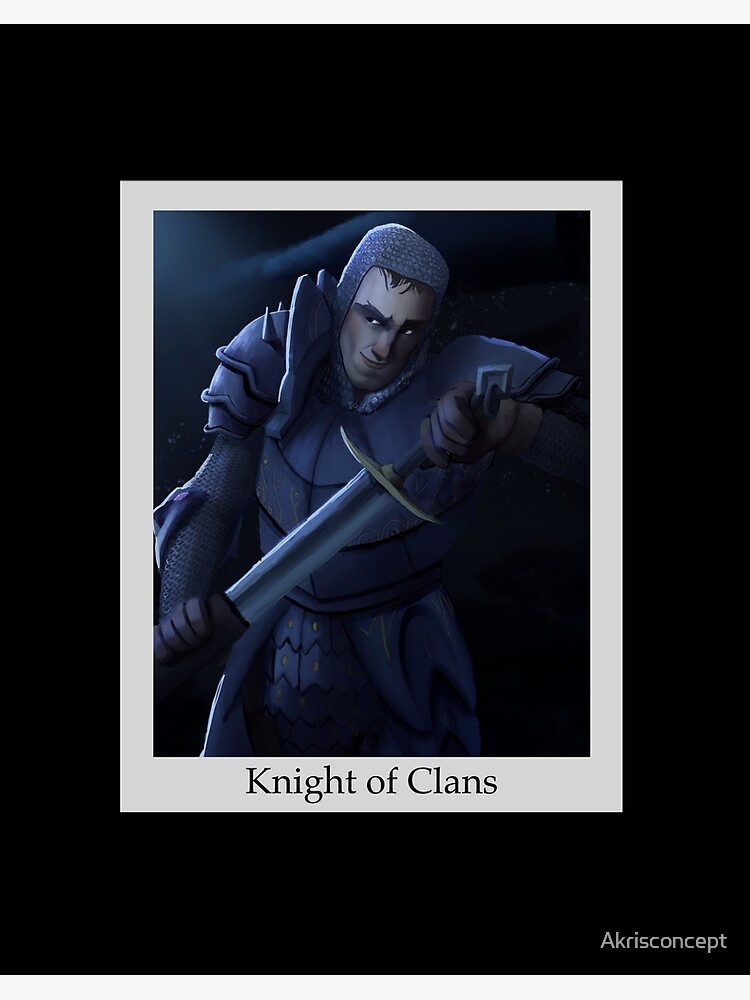 Thumbnail 2 of 2, Art Board Print, Knight of Clans designed and sold by Akrisconcept.