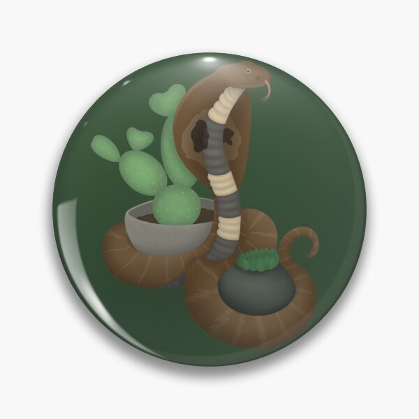 Item preview, Indian Cobra With Cute Plants designed and sold by reptileworld.