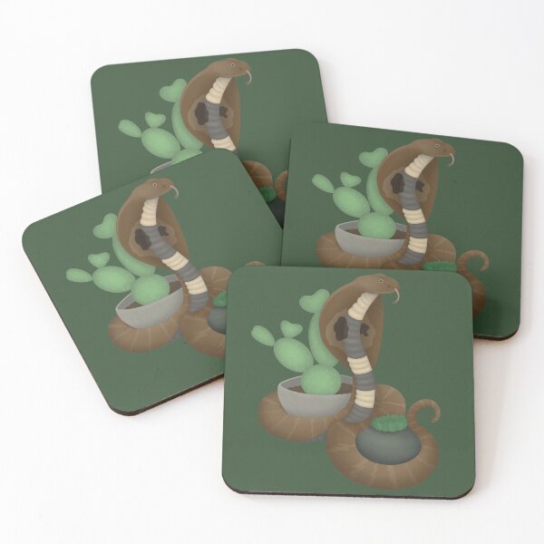 Item preview, Indian Cobra With Cute Plants designed and sold by reptileworld.