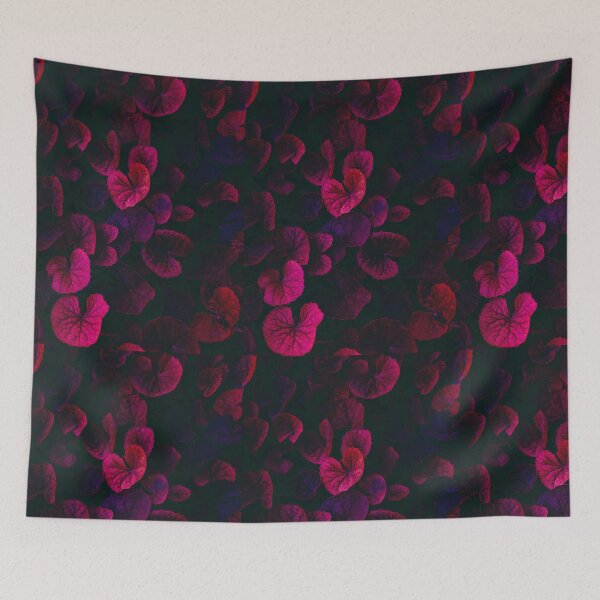 Item preview, Magenta small heart shaped leaves in nature designed and sold by FCEalin.