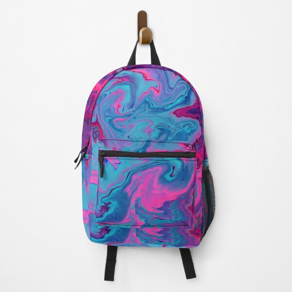 Item preview, Abstract Pattern Holographic Distorted Liquid Oil Pink Blue designed and sold by InvestingRoad.