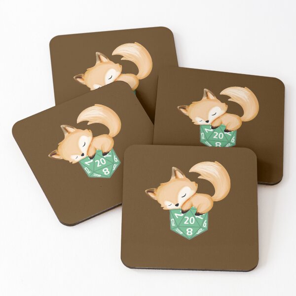 Item preview, Fox sleeping on a D20 designed and sold by montasy.