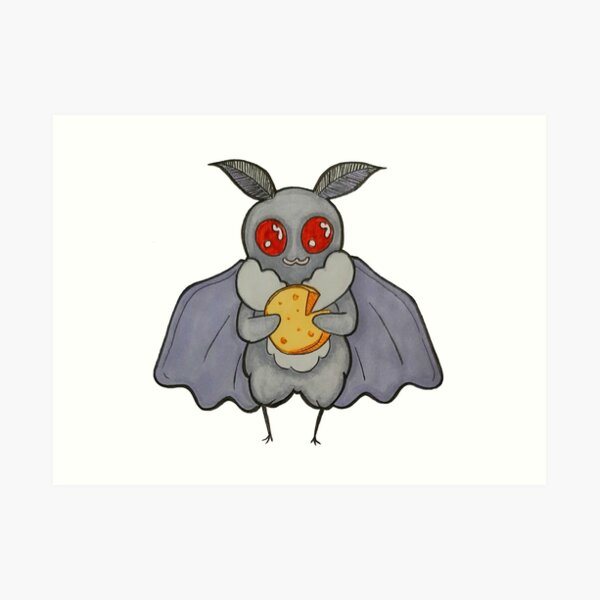 Mothman ft. cheese Art Print