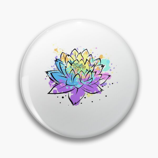 Item preview, Color Lotus Flower Zen Meditation Pilates Yoga Lover Gift designed and sold by WG-Factory.