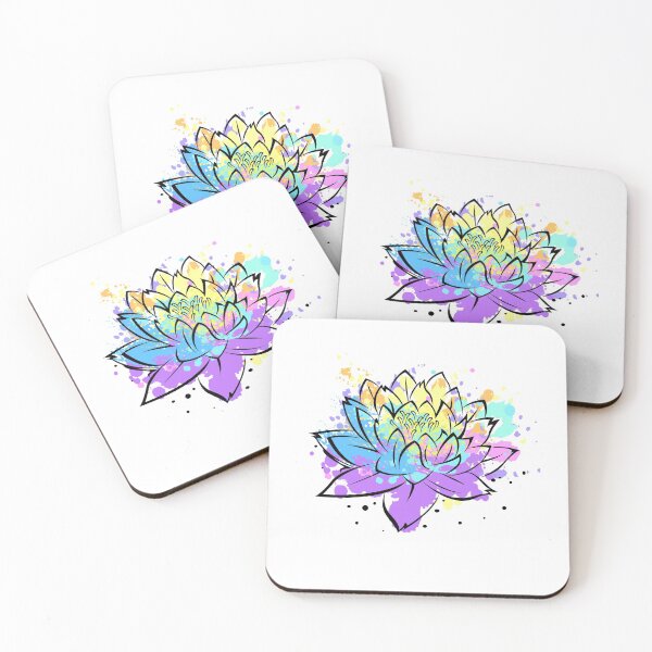 Item preview, Color Lotus Flower Zen Meditation Pilates Yoga Lover Gift designed and sold by WG-Factory.