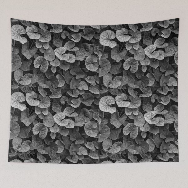 Item preview, Black and white small heart shaped leaves in nature designed and sold by FCEalin.