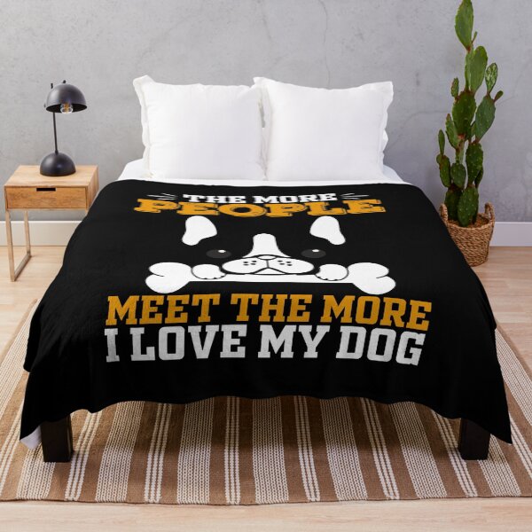 Item preview, The more people meet the more I love my dog designed and sold by TshirtStoreBD24.