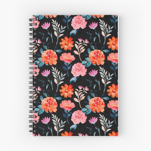 Item preview, Watercolor Orange Floral Pattern  designed and sold by ayasArt21.