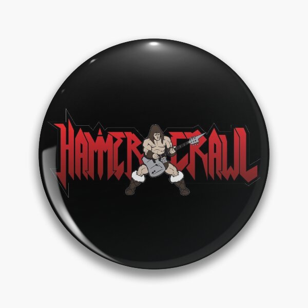 Item preview, HAMMERCRAWL! Podcast and RPG Logo designed and sold by Breakfast Puppies.