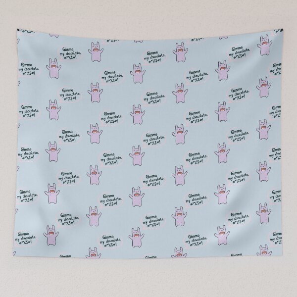 Item preview, Funny Badass Bunny For Chocoholics designed and sold by HappyPeeps.