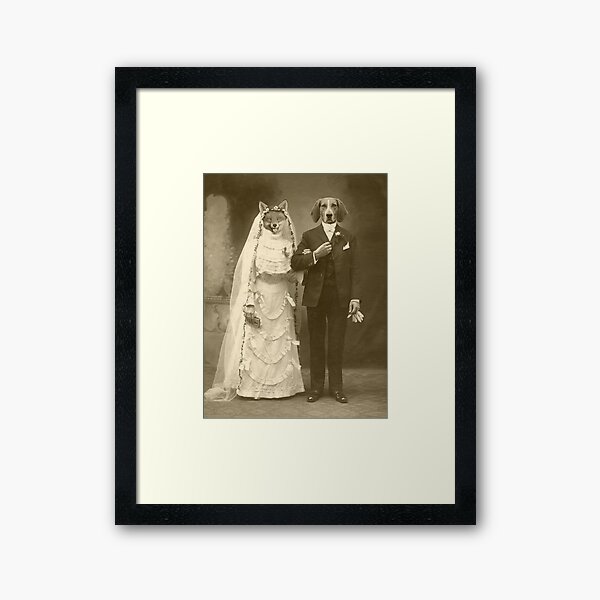 A marriage not made in heaven Framed Art Print