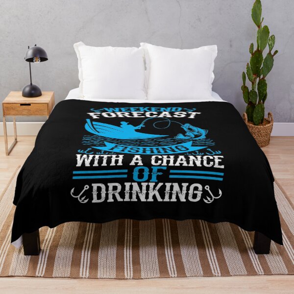 Item preview, Weekend forecast fishing with a chance of drinking designed and sold by TshirtStoreBD24.