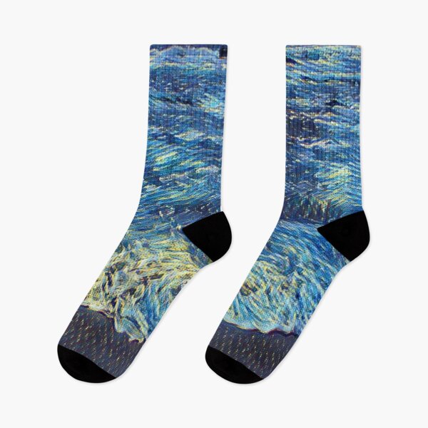 Item preview, Pensacola Beach Starry Night - Van Gogh Inspired Shades of Blue designed and sold by vortexatelier.