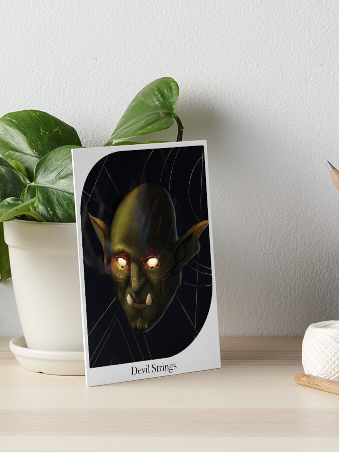 Thumbnail 1 of 2, Art Board Print, Devil Strings designed and sold by Akrisconcept.