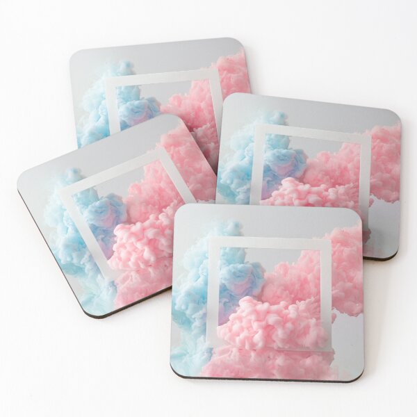 Item preview, Abstract pastel pink and blue color paint with pastel gray background. designed and sold by LADYGOODMOOD.