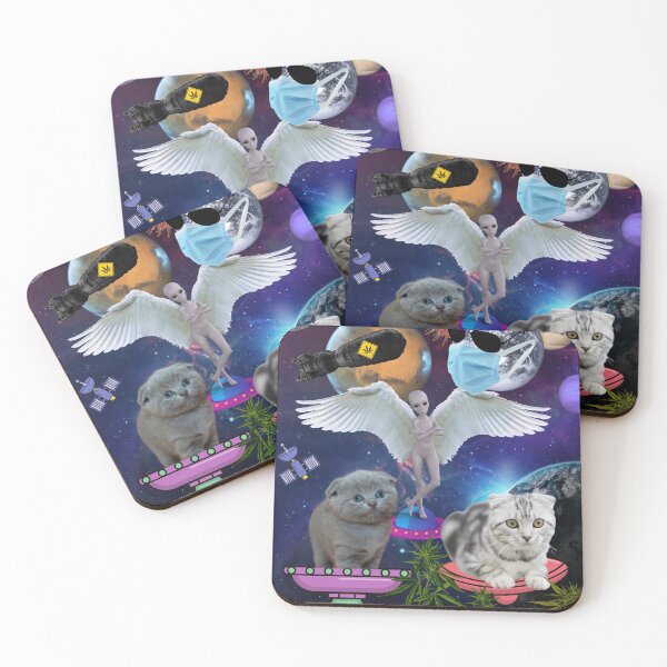 Item preview, Trippy Cats in Space designed and sold by luckyturtles.