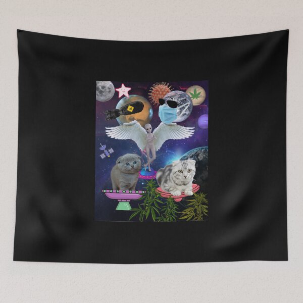 Item preview, Trippy Cats in Space designed and sold by luckyturtles.