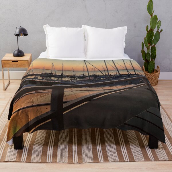 Item preview, Peaceful sunset over marina with sailboat mast on Baltic sea in Langballig yachting harbor, Schleswig- Flensburg, Germany  designed and sold by Khala.