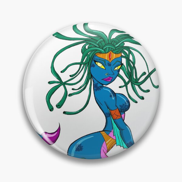 Item preview, Medusa Mermaid Pinup Style designed and sold by ruzzell-m.