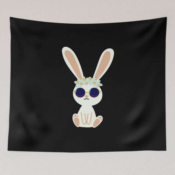 Item preview, Cute Bunny With Glasses  designed and sold by amafordesigns.