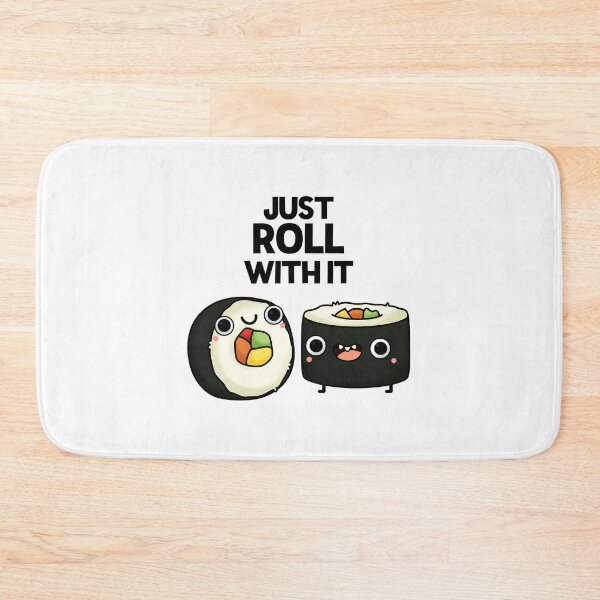 Item preview, Just Roll With It Funny Sushi Puns  designed and sold by punnybone.