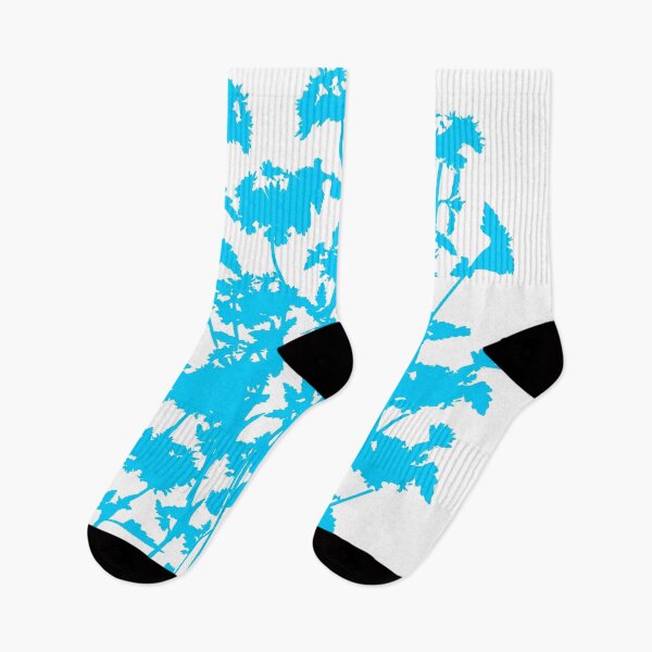 Item preview, silhouettes of flowers in turquoise designed and sold by clemfloral.