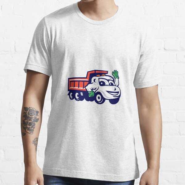Dump Truck Waving Cartoon T Shirt By Patrimonio Redbubble Dump Truck T Shirts Truck T 4089