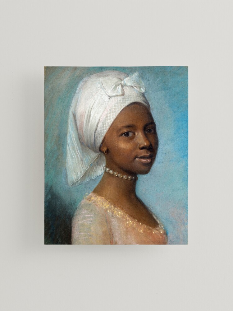 "Portrait of a Young Woman - Jean-Etienne Liotard" Mounted Print for
