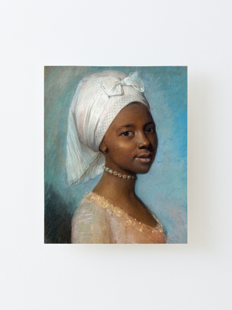 "Portrait of a Young Woman - Jean-Etienne Liotard" Mounted Print for