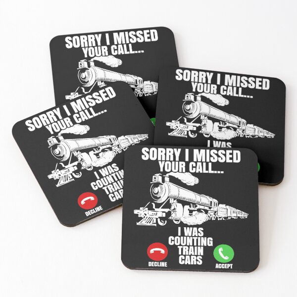 Item preview, Retro Vintage Train Spotter, Funny, Sorry I Missed Your Call designed and sold by CharJens.