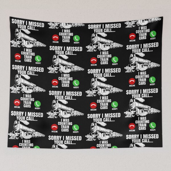 Item preview, Retro Vintage Train Spotter, Funny, Sorry I Missed Your Call designed and sold by CharJens.