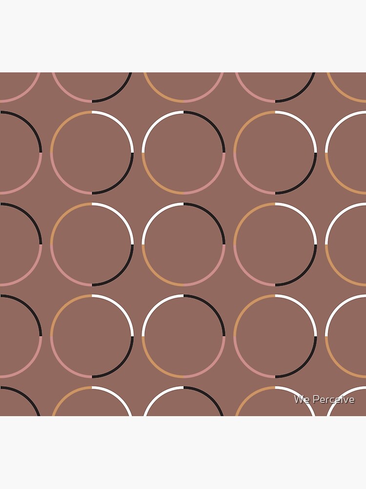 WE PERCEIVE | Minimal Circle Pattern in Mocha by CitizenWong