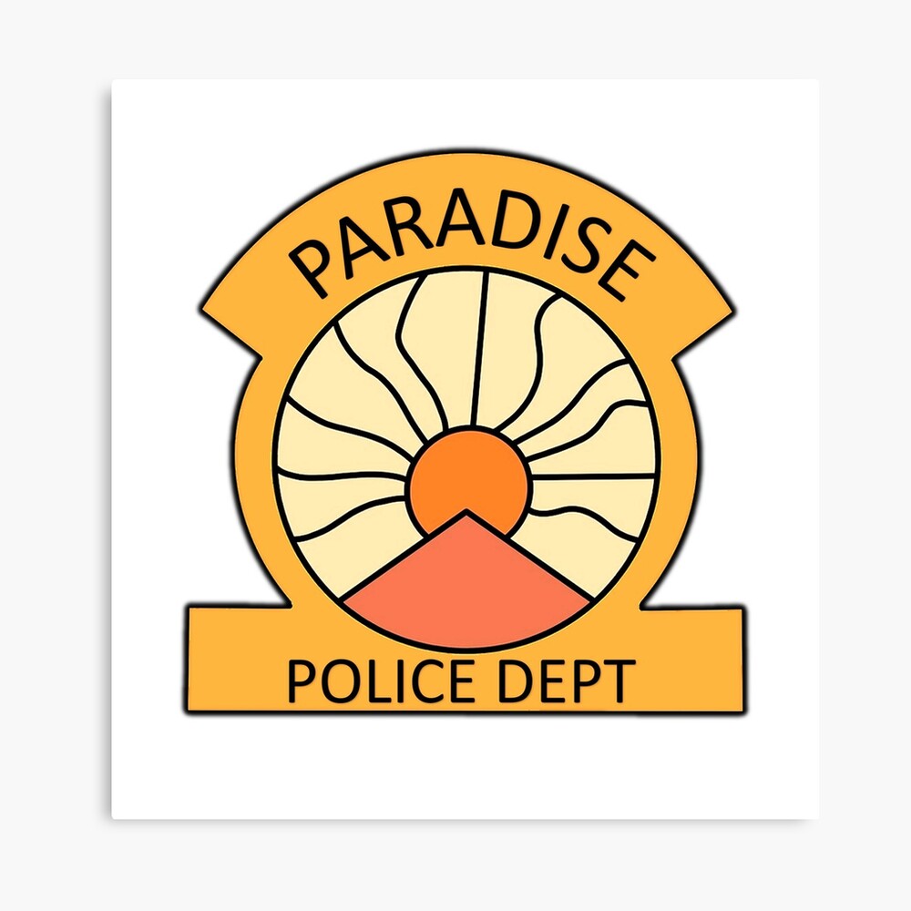 paradise pd funny logo