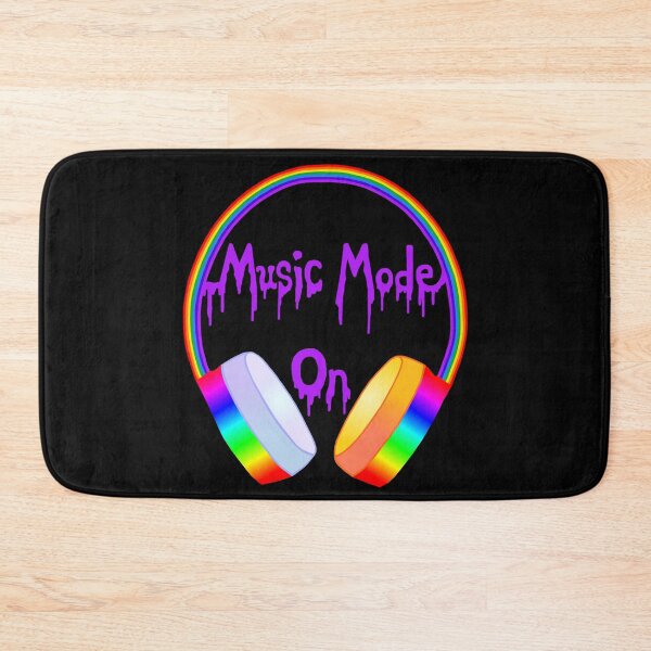 Item preview, Music Mode On Rainbow Headphones designed and sold by Deborah Camp.