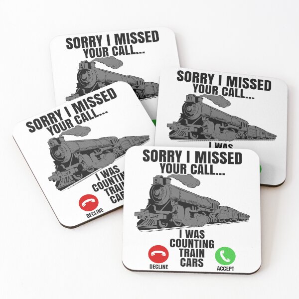 Item preview, Retro Vintage Train Spotter, Funny, Sorry I Missed Your Call designed and sold by CharJens.