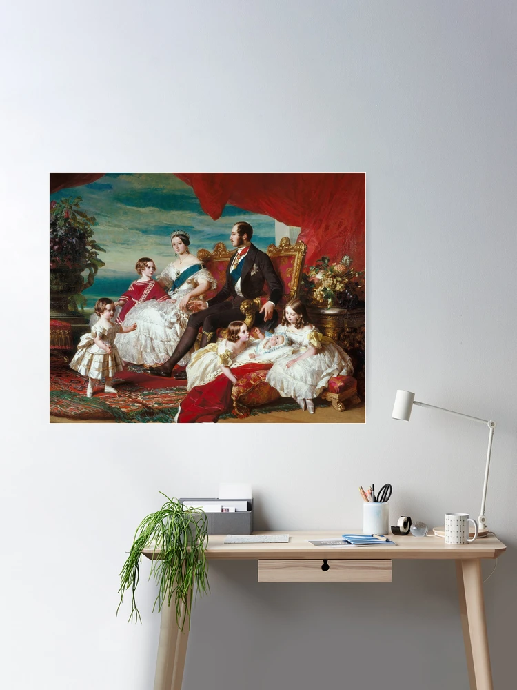 Queen Victoria's family in 1846 by Franz Xaver Winterhalter Poster for  Sale by The Great Art