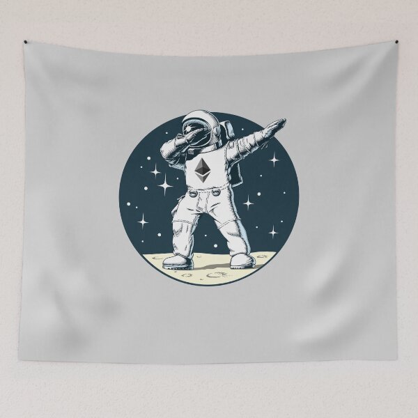 Item preview, Ethereum Hodl Dabbing Astronaut - Hacia la luna Ethereum Space Man designed and sold by Ormes21.
