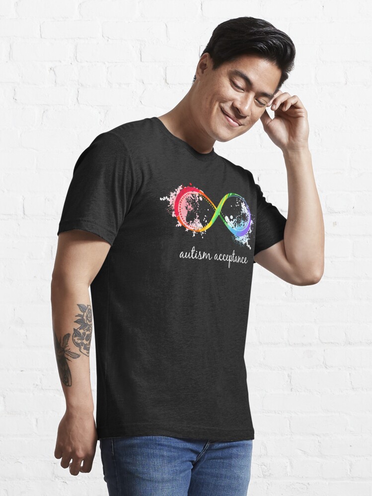 Red Instead Autism Shirt Autism-Acceptance Rainbow Gnome Essential T-Shirt  for Sale by TrendingTees4u