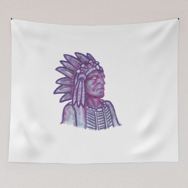 Item preview, Psychedelic Indian chief  designed and sold by ArtByBuckk.