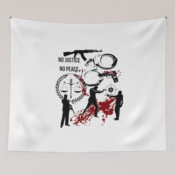 Item preview, No Justice No Peace designed and sold by luckyturtles.
