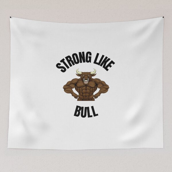 Item preview, Strong like Bull Bodybuilding Powerlifting Weight training designed and sold by Bearded-Viking.