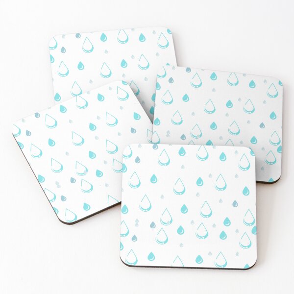 Item preview, Water drops pattern on white designed and sold by SpongyDesings.